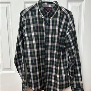 UNTUCKit Green and White Casual Button Down Shirt
